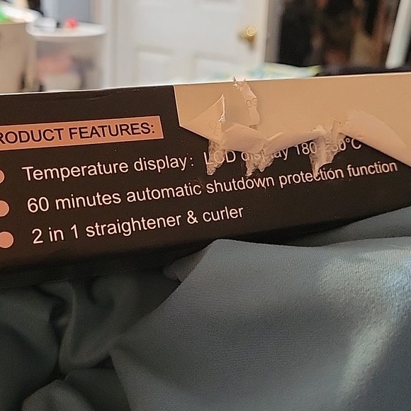 NIB MODINIA CERAMIC CURLER AND STRAIGHTENER. NEVER OPENED EXCEPT FOR PICS. - Picture 5 of 5